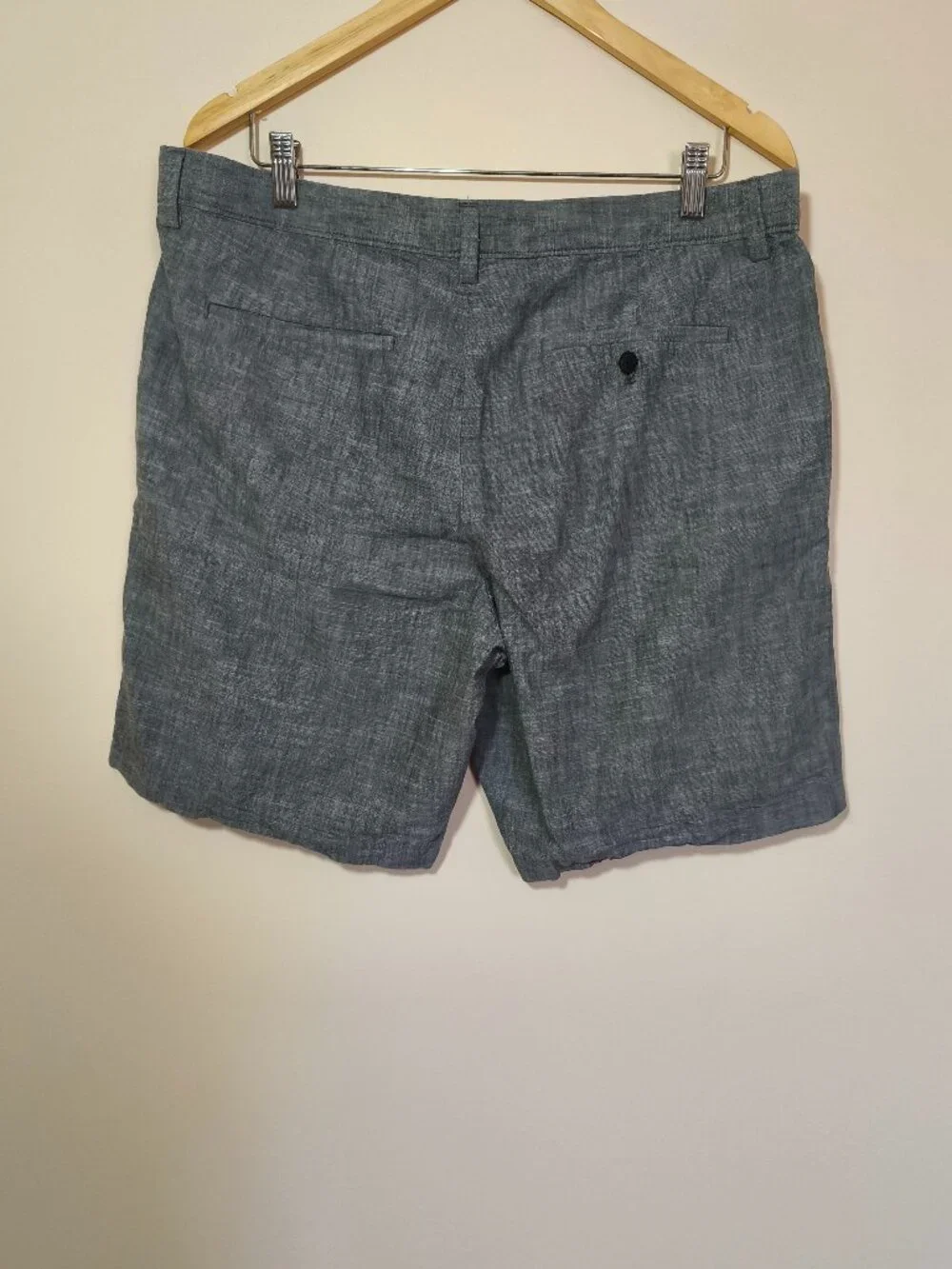 Banana Republic Chino Chambray Short sz 36 Blue Coastal Preppy Country Club